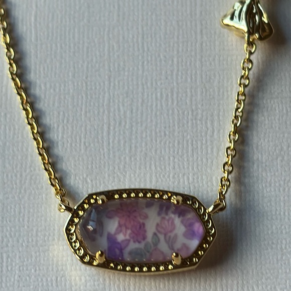 🎀 Kendra Scott X LoveShackFancy Gold Elisa Necklace 🎀 NWT 🎀 - Picture 9 of 16